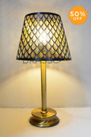 FS`Golden ROD with metal laser cutting shade (50% off )(Table Lamp)(Pair)