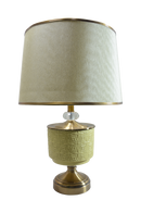 Ceramic linner design table lamp pair crafted for modern bedside and home decor
