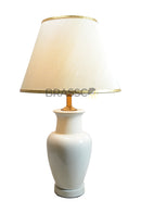 Contemporary pair of Babar GB table lamps suitable for modern bedroom and living room lighting.