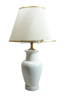Contemporary pair of Babar GB table lamps suitable for modern bedroom and living room lighting.
