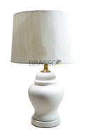Decorative pair of bell-style table lamps suitable for modern interiors.