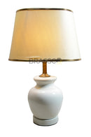Modern pair of fancy Garva table lamps designed for soft ambient bedroom lighting.