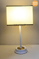 white rod table lamp pair for luxury home interiors.